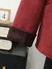 La nueva colección de otoño de mamá: Abrigo de lana estilo chino para mujeres de mediana edad y mayores, moderno abrigo de lana de doble cara para primavera y otoño con botones decorativos