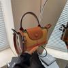Bolso Mini Cuadrado de Moda Popular 2025 Nuevo Bolso Casual de Hombro Axilar Bolso Cruzado de Mano Retro a Cuadros
