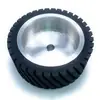 Rueda de Arrastre Especial para Máquina de Banda de Lijado para Pulido de Metal, Rueda de Contacto de Goma Antideslizante, Grado Industrial de Alta Resistencia