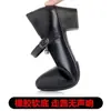 Zapatos plataforma cheongsam negros impermeables para mujer, nuevo modelo otoño 2026, zapatos de trabajo de tacón medio, zapatos de cuero profesionales para mujer de una sola tira