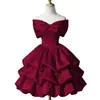 Vestido de Fiesta con Corbata de Mariposa, Color Sólido, Hombros Descubiertos, Adecuado para Anfitrionas de Cumpleaños, Uso Diario, Vestido Lindo y Dulce