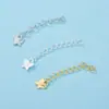 Prata de Lei S925 Moda Coreana Corrente de Extensão Borboleta Corrente Estendida com Laço Pulseira Colar DIY Acessórios de Prata