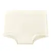 Calcinhas de seda gelada de cintura alta para mulheres, com controle de barriga, alta elasticidade para o verão, cobrindo os quadris, forro 100% algodão, sem costura, roupa íntima anti-exposição