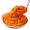 Molho autêntico de ovas de caranguejo, perfeito para misturar com arroz ou macarrão, conservas de frutos do mar prontas para comer, uma especialidade de Shandong e um delicioso acompanhamento para as refeições.