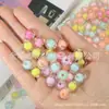 Venda Direta da Fábrica Contas Transparentes Coloridas para Doces em Acrílico, Acessórios Artesanais para DIY, Contas para Pulseiras, Contas Soltas, Contas Redondas