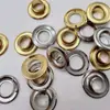 Ilhós de cobre com garras, diâmetro interno de 9,5 mm, cor prata e dourada, para lona e toldo, em estoque do fabricante