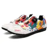 Zapatos casuales personalizados para ciclismo de montaña para hombres y mujeres, zapatos de ciclismo dinámicos de suela dura, equipo deportivo, tallas 36-46