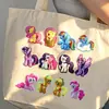 Interesante Insignia Broche de Dibujo Animado Pony Mochila Bolso Escolar Decoración Bolsas de Lona Accesorios Goma Suave Pin de Broche Lindo