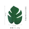 Acessórios para arranjo de flores de folha de casco de tartaruga de planta simulada de venda direta da fábrica, folha de bambu de casco de tartaruga, planta verde, flor artificial, folha, peça única