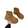 Botas de Nieve para Mujer 2026 Invierno Nuevos Zapatos de Algodón Zapatos con Felpa Popular Aumentadores de Altura Botines Gruesos Zapatos de Mujer de Suela Gruesa Estilo de Media Pantorrilla para Mujer