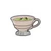 Serie Taza de Té Lindo Set Accesorios para Ropa Mochila Decoración para el Pecho Pines de Solapa Insignia de Metal Versátil