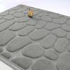 Tapete de chão de fleece de coral com relevo de seixos transfronteiriço em estoque tapete de porta tapete de banheiro tapete de chão absorvente de banheiro fabricantes entrega 24