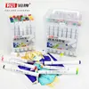 Marcadores de Ponta Dupla Marca Rui 60 Cores para Alunos do Ensino Fundamental Canetas de Desenho à Base de Óleo Arte Anime Pintura à Mão Grafite Canetas Coloridas