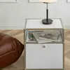 Mesa de cabeceira antiga média Armário de combinação modular de aço inoxidável Armário de armazenamento simples Armário de TV Armário lateral de jantar Armário de gavetas usm