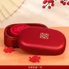 Set de Vasos para Cepillo de Dientes de Boda, un Par de Vasos Rojos para Cepillo de Dientes de Pareja, Vasos de Plástico para Enjuague Bucal, Artículos de Lavado para Dote de Boda