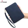 Nuevo Portapasaporte Antimanético RFID Transfronterizo con Cremallera Cartera de Viaje para Pasaporte Bolsa Multifuncional para Guardar Monedas y Documentos Venta al por Mayor