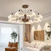 Lustre para sala de estar, luz principal para o hall, estilo creme casca de ovo, sensação de luxo, luminária de ferro forjado estilo francês vintage novo de 6 peças, iluminação Zhongshan