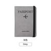 Capa Protetora para Passaporte Americano Porta-Cartão de Vacinação de Passaporte Porta-Passaporte de Couro Sintético PU Porta-Documentos à Prova d'Água