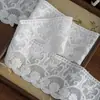 Encaje de Bordado Soluble en Agua de Tela de Algodón Blanco/Albaricoque de 10 cm de Ancho, Hilo de Algodón Suave para Decoración de Accesorios de Textiles para el Hogar y Ropa Hechos a Mano