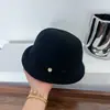 Sombrero de Dama Elegante Retro Británico Otoño/Invierno Versátil Fieltro de Lana Bombín Estilo Coreano de Mujer Moderno Sombrero de Pescador de Ala Pequeña
