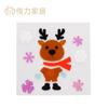 Decoraciones Navideñas Calcomanías de Gelatina Calcomanías de Goma Pegamento Suave Sin Costuras Calcomanías para Ventana de Vidrio Refrigerador Regalo para Niños Viejo Muñeco de Nieve