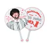 Mango de Abanico Transparente Mini Personalizado, Abanico de Ídolo Celebridad, Abanico con Forma de Corazón, Abanico de Grupo Japonés y Coreano, Abanico Pequeño, Abanico Personalizado