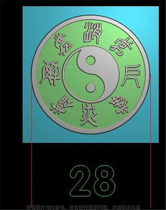 提供编程 做图 出图服务 雕刻设计图制作 精雕灰度图 (28