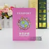 Libro de sellos de viaje de hojas sueltas para niños, libro de escritura de recompensas con sellos, pasaporte de Beijing, Nanjing, personal de inglés, libro de SELLOS en blanco