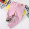 Leggings para niños y niñas invierno engrosado de terciopelo doble capa calzoncillos largos otoño e invierno niños medianos y grandes pantalones cálidos venta al por mayor
