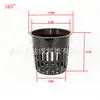 Cesto de Plantio Hidropônico Equipamento de Cultivo Sem Solo Cesto de Controle de Raízes para Plantio de Mudas de Hortaliças Tubulares Vaso de Malha Plástico Respirável