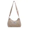 Bolsa de veludo cor sólida estilo coreano moda 2026 verão nova personalizada, bolsa estilosa, bolsa simples de ombro para mulheres