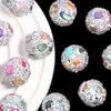 Novedoso Estilo de Pedrería Irregular de Colores, Cuentas Sueltas Completamente de Diamante, Cuentas de Agujero Recto para Cadenas de Teléfono DIY, Llaveros y Cadenas de Bolsos