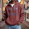 Sitio Web Independiente Transfronterizo Moda Masculina Nueva Más Vendido Bolsillo Múltiple Cremallera Nueva Sudadera Comercio Exterior Sudadera de Moda Serie NFL