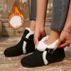 Otoño 2026 Nueva Llegada Comercio Exterior Tallas Grandes Mujer Casual Cómodo Estilo Europeo Moderno Ropa Exterior Moda Botas Peludas