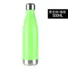 Taza de agua para deportes al aire libre transfronteriza de acero inoxidable 304 resistente a los arañazos con recubrimiento en spray tipo botella de Coca-Cola, taza de vacío, compatible con impresión de logotipo