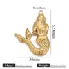 Acessórios de Joias de Aço Inoxidável Transfronteiriços Pingente de Peixe Caranguejo Coqueiro Acessórios Artesanais DIY Acessórios de Joias Atacado