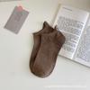 Calcetines de mujer con bordado de neumático y carita sonriente, calcetines náuticos de boca baja, modernos calcetines cortos de tubo para primavera y verano, calcetines finos para niñas.