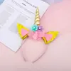Venta al por mayor de fábrica Diadema Luminosa de Unicornio para Fiesta Infantil de Vacaciones Halloween Alas de Ángel Arcoíris Adorno para la Cabeza
