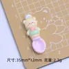 Oso Lindo Vajilla Juguete de Comida Dibujos Animados Hecho a Mano Accesorios para Joyería DIY Pegamento de Crema Resina Accesorios Pequeños Material para Pasadores de Pelo