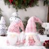 Muñeco Duende Rosa Navideño Nuevo Muñeco Tejido con Lentejuelas Adornos Decoraciones Navideñas Fabricante Mayorista