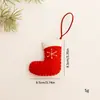 Calcetín de Navidad Tejido Colgante Decorativo DIY Diseño de Escena Navideña Atmósfera Árbol de Navidad Colgante Decorativo en stock