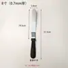 Espátula para Pastel de Acero Inoxidable Raspador Comercial para Hornear Espátula Recta y Curva Cuchillo Alisador de Mermelada, Mantequilla, Queso
