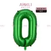 Venta Caliente 16 pulgadas Imitación Belleza Globos Digitales Fiesta de Cumpleaños Infantil Decoración de Eventos Arreglo Globos de Película de Aluminio Venta al por Mayor