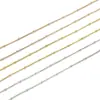 Cadena de bolas con clip lateral de acero inoxidable, cadena de clavícula de moda para combinar con todo, accesorios hechos a mano DIY, cadena de joyería simple que no se desvanece