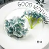 Cadena de Flores de Hortensia Pintura al Óleo Simulada DIY 9 Cabezas Tela de Seda Flor Artificial Pasador Materiales para Arreglos Florales Accesorios para Fotografía en Casa
