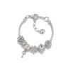 Agitar Tono Abrir Caja Sorpresa Explosiones DIY Pulsera Exquisita de Perlas Aleación Taladro de Punto Flor Blanca Llave del Amor Perlas