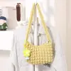 Bolsa Nube para Mujer Estilo Coreano Alto Valor Sensación de Lujo 2023 Nueva Pura Portátil de Hombro Cruzada Plegada Debajo del Brazo