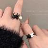 Lindo anillo de bola de gatito de dibujos animados para mujer, diseño de nicho, anillo para el dedo índice, nuevo anillo moderno lindo y simple de 2023