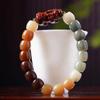 Especificaciones de la fábrica de joyería decorativa con cuentas de cubo Bodhi Duobao DIY Pixiu, venta al por mayor, 1.0 Rosario de viento simple para hombres y mujeres