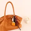Pingente de Bolsa de Morango Tricotado à Mão Transfronteiriço Produto Acabado em Lã Pingente de Chaveiro de Girassol Tecido Pequeno Presente